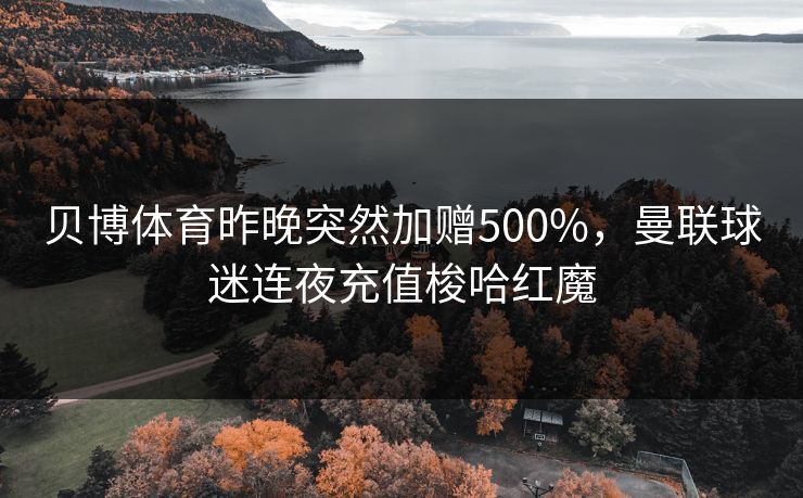 贝博体育昨晚突然加赠500%，曼联球迷连夜充值梭哈红魔
